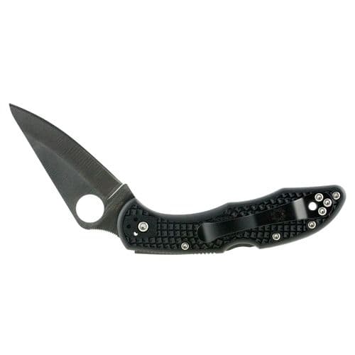 Spyderco C11PBK Delica 4 2.88" Folding Drop Point Plain VG-10 Stainless Steel Blade/FRN Black Handle 2 Spyderco C11PBK Delica 4 2.88" Folding Drop Point Plain VG-10 Stainless Steel Blade/FRN Black Handle 2