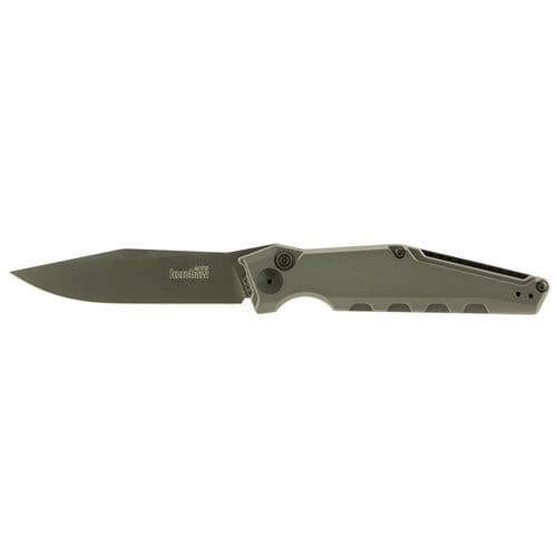 Kershaw 7900GRYBLK Launch 7 3.75" Folding Clip Point Drop Point Plain DLC Black CPM 154 Blade Gray Anodized Aluminum Handle Kershaw 7900GRYBLK Launch 7 3.75" Folding Clip Point Drop Point Plain DLC Black CPM 154 Blade Gray Anodized Aluminum Handle