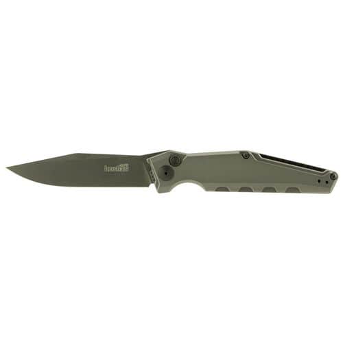 Kershaw 7900GRYBLK Launch 7 3.75" Folding Clip Point Drop Point Plain DLC Black CPM 154 Blade Gray Anodized Aluminum Handle Kershaw 7900GRYBLK Launch 7 3.75" Folding Clip Point Drop Point Plain DLC Black CPM 154 Blade Gray Anodized Aluminum Handle
