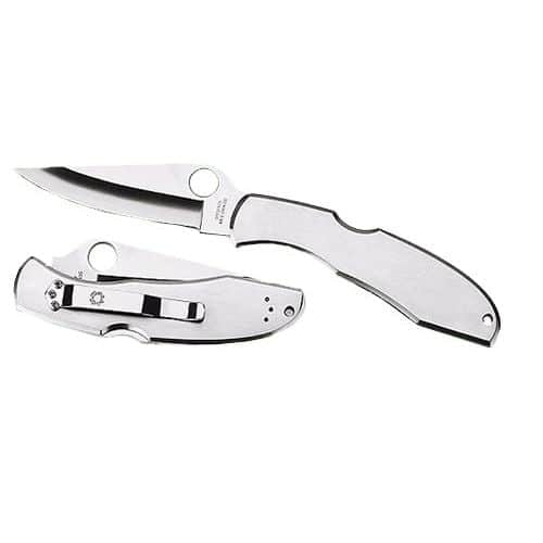 Spyderco C10S Endura II 3.75" Folding Clip Point Part Serrated VG-10 Stainless Steel Blade/Stainless Handle 2 Spyderco C10S Endura II 3.75" Folding Clip Point Part Serrated VG-10 Stainless Steel Blade/Stainless Handle 2