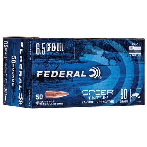 Federal AE65GDL90VP American Eagle Varmint & Predator 6.5 Grendel 90 gr Jacketed Hollow Point (JHP) 50 Bx/ 5 Cs Federal AE65GDL90VP American Eagle Varmint & Predator 6.5 Grendel 90 gr Jacketed Hollow Point (JHP) 50 Bx/ 5 Cs