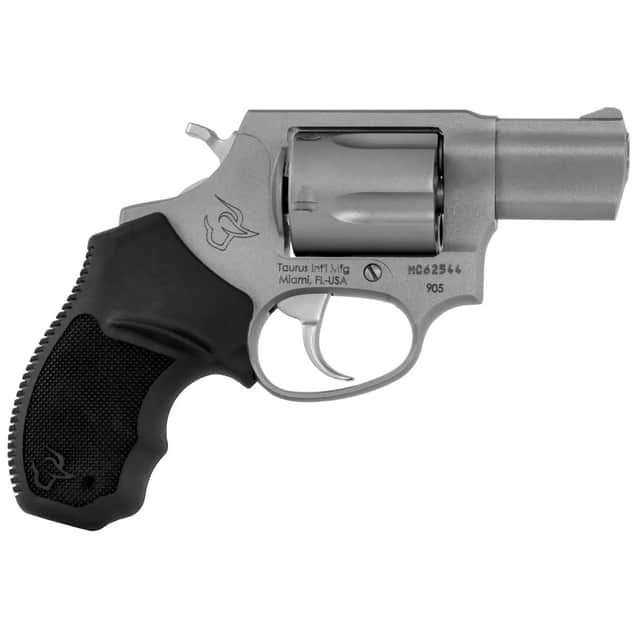 Taurus 905 Small 9mm Luger 5 Shot 2" Matte Stainless Steel Barrel, Cylinder & Frame 2-905029 Taurus 905 Small 9mm Luger 5 Shot 2" Matte Stainless Steel Barrel, Cylinder & Frame 2-905029