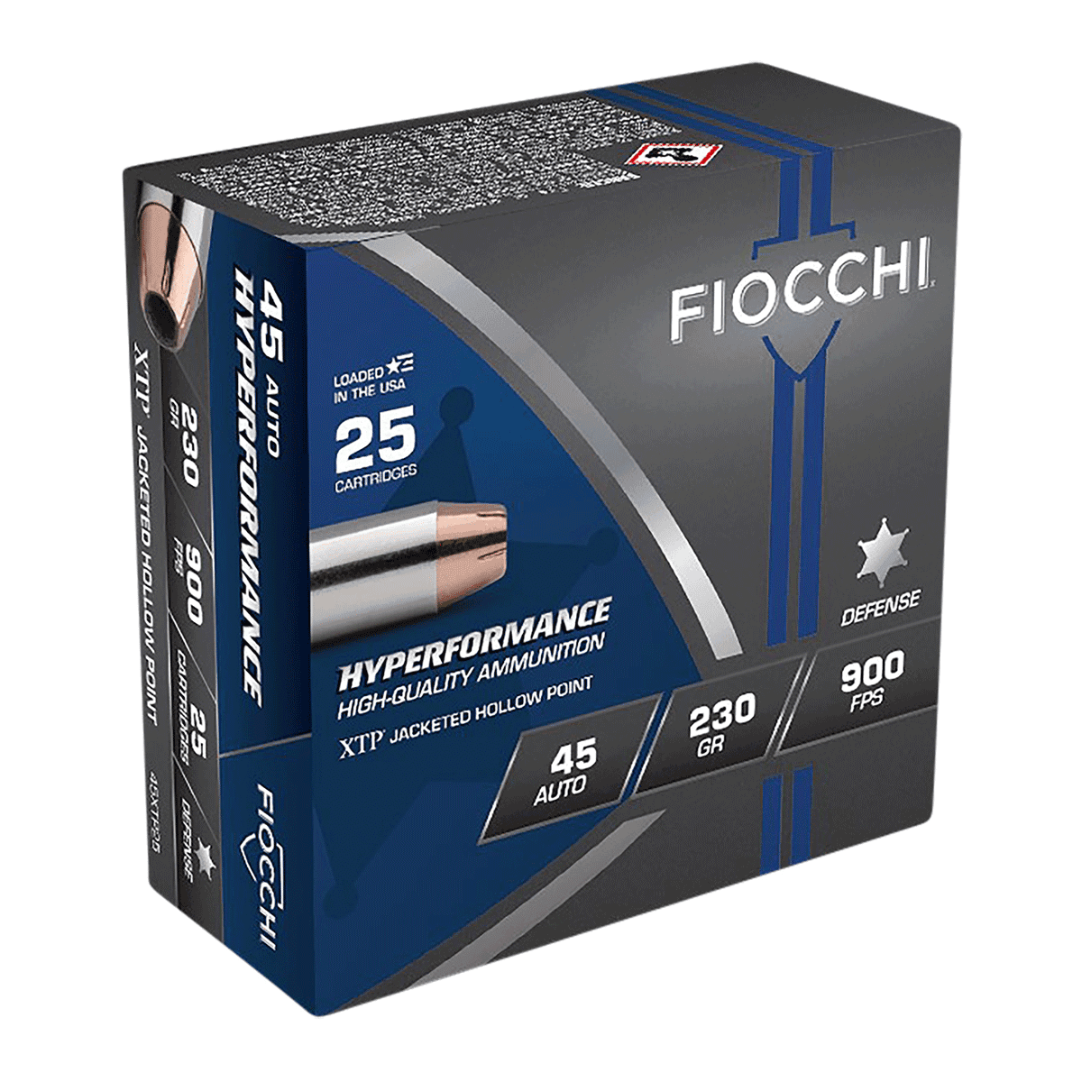 Fiocchi 45XTP25 Hyperformance 45ACP 230gr Hornady XTP Hollow Point 25 Per Box Fiocchi 45XTP25 Hyperformance 45ACP 230gr Hornady XTP Hollow Point 25 Per Box