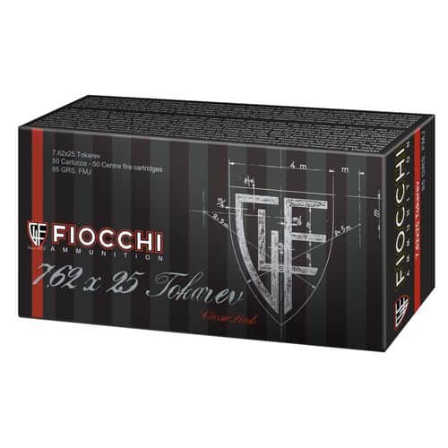 Fiocchi 762TOK Training Dynamics 7.62x25mm Tokarev 88 gr Full Metal Jacket (FMJ) 50 Bx/ 20 Cs Fiocchi 762TOK Training Dynamics 7.62x25mm Tokarev 88 gr Full Metal Jacket (FMJ) 50 Bx/ 20 Cs