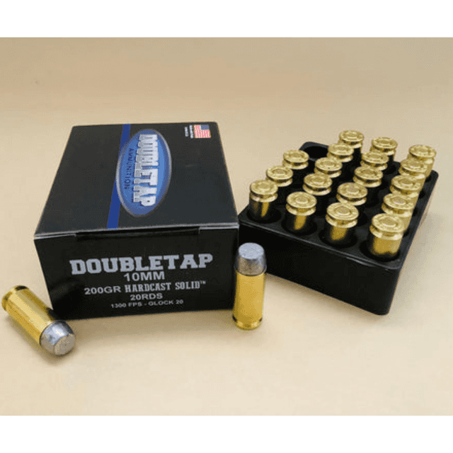 DoubleTap Ammunition Hunter 10mm Auto Hard Cast Solid 200 grain, 20 Per Box - 10MM200HC DoubleTap Ammunition Hunter 10mm Auto Hard Cast Solid 200 grain, 20 Per Box - 10MM200HC