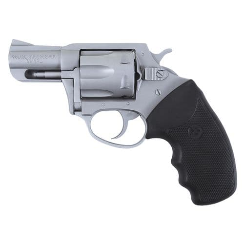 Charter Arms 73840 Undercover Police 38 Special 6rd 2.20" Overall Stainless Steel with Black Rubber Grip Charter Arms 73840 Undercover Police 38 Special 6rd 2.20" Overall Stainless Steel with Black Rubber Grip