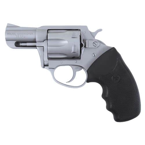 Charter Arms 73840 Undercover Police 38 Special 6rd 2.20" Overall Stainless Steel with Black Rubber Grip Charter Arms 73840 Undercover Police 38 Special 6rd 2.20" Overall Stainless Steel with Black Rubber Grip