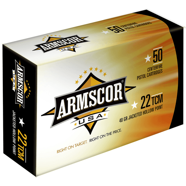 Armscor .22 TCM 40 Grain JHP Ammunition (50 Rounds) Armscor .22 TCM 40 Grain JHP Ammunition (50 Rounds)