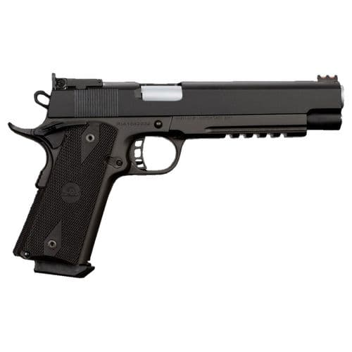 Rock Island 52008 Pro Ultra Match 10mm Auto 6" 8+1 Black Parkerized Black Parkerized Steel Slide Black Rubber Grip Rock Island 52008 Pro Ultra Match 10mm Auto 6" 8+1 Black Parkerized Black Parkerized Steel Slide Black Rubber Grip