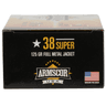 Armscor FAC38SUPER1N USA 38 Super 125 gr Full Metal Jacket 50 Per Box-812285021416 Armscor FAC38SUPER1N USA 38 Super 125 gr Full Metal Jacket 50 Per Box-812285021416
