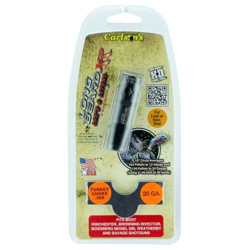 Carlson's Choke Tubes 70105 Long Beard Turkey WinChoke, Browning Invector, Mossberg 500 20 Gauge 17-4 Stainless Steel Blued (Ported) Carlson's Choke Tubes 70105 Long Beard Turkey WinChoke, Browning Invector, Mossberg 500 20 Gauge 17-4 Stainless Steel Blued (Ported)