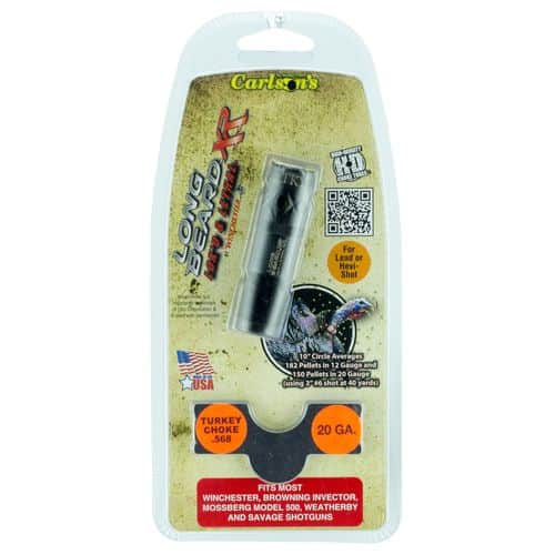 Carlson's Choke Tubes 70105 Long Beard Turkey WinChoke, Browning Invector, Mossberg 500 20 Gauge 17-4 Stainless Steel Blued (Ported) Carlson's Choke Tubes 70105 Long Beard Turkey WinChoke, Browning Invector, Mossberg 500 20 Gauge 17-4 Stainless Steel Blued (Ported)