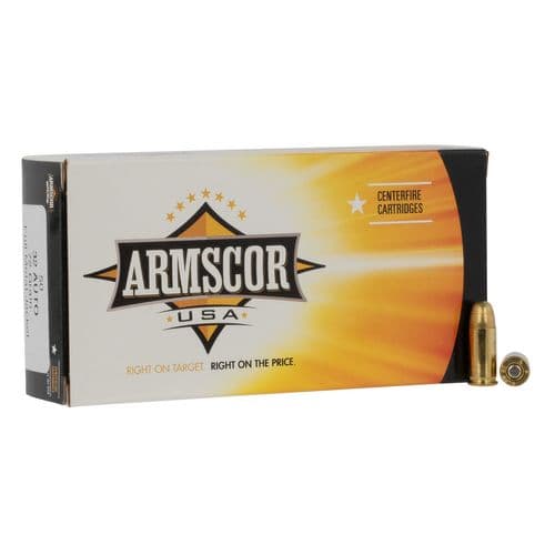 Armscor FAC32ACP1N Pistol 32 ACP 71 gr Full Metal Jacket (FMJ) 50 Bx/ 20 Cs Armscor FAC32ACP1N Pistol 32 ACP 71 gr Full Metal Jacket (FMJ) 50 Bx/ 20 Cs