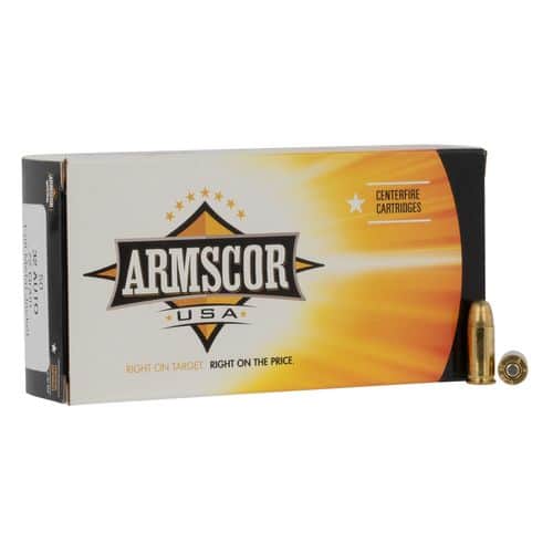 Armscor FAC32ACP1N Pistol 32 ACP 71 gr Full Metal Jacket (FMJ) 50 Bx/ 20 Cs Armscor FAC32ACP1N Pistol 32 ACP 71 gr Full Metal Jacket (FMJ) 50 Bx/ 20 Cs