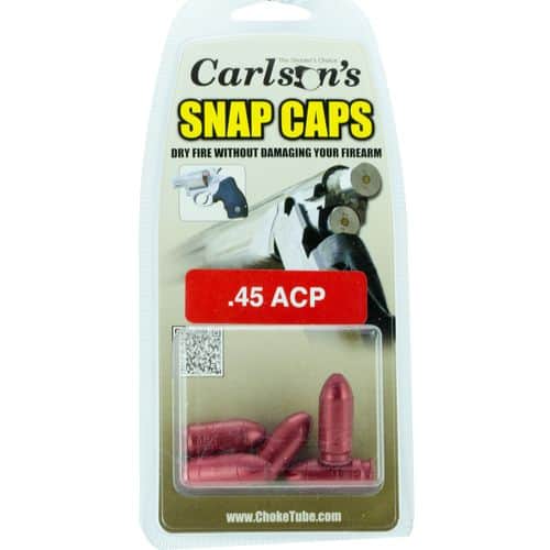 Carlson's Choke Tubes 00062 Snap Cap 45 ACP Aluminum 5 Per Box Carlson's Choke Tubes 00062 Snap Cap 45 ACP Aluminum 5 Per Box