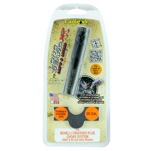 Carlson's Choke Tubes 70155 Long Beard Turkey Benelli Crio Plus 20 Gauge 17-4 Stainless Steel Blued (Ported) Carlson's Choke Tubes 70155 Long Beard Turkey Benelli Crio Plus 20 Gauge 17-4 Stainless Steel Blued (Ported)