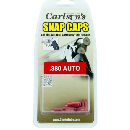 Carlson's Choke Tubes Snap Cap Pistol 380 ACP Aluminum - 5 Pack - 00063 Carlson's Choke Tubes Snap Cap Pistol 380 ACP Aluminum - 5 Pack - 00063