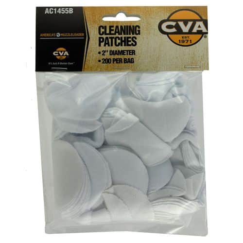 CVA AC1455B Cleaning Patches 2-inch Cleaning Patches 2" CVA AC1455B Cleaning Patches 2-inch Cleaning Patches 2"