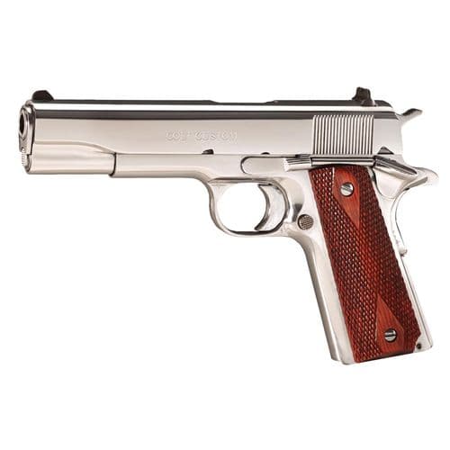 Colt Mfg O2071ELC2 1991 Government 38 Super 5" 9+1 Stainless Steel High Polish Rosewood Grip Colt Mfg O2071ELC2 1991 Government 38 Super 5" 9+1 Stainless Steel High Polish Rosewood Grip
