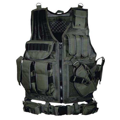 UTG PVCV547BT Tactical Vest OSFA Black Polyester UTG PVCV547BT Tactical Vest OSFA Black Polyester