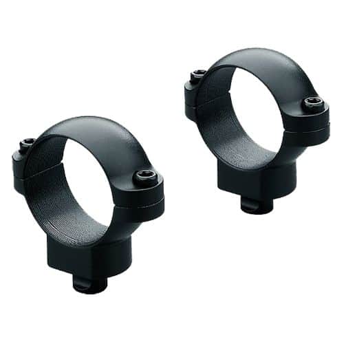Leupold 49979 Quick Release Scope Ring Set Dual Dovetail High 1" 0 MOA Matte Black Steel Leupold 49979 Quick Release Scope Ring Set Dual Dovetail High 1" 0 MOA Matte Black Steel