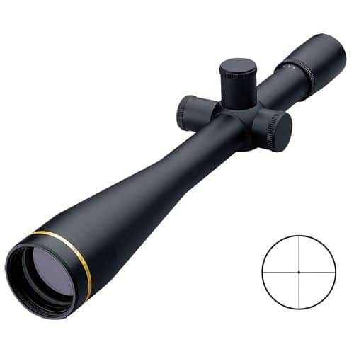 Leupold 53440 Competition 45x 45mm Obj 2.5 ft @ 100 yds FOV 30mm Tube Black Matte Finish Target Dot (SFP) Leupold 53440 Competition 45x 45mm Obj 2.5 ft @ 100 yds FOV 30mm Tube Black Matte Finish Target Dot (SFP)