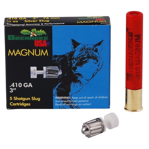 Brenneke SL4103M Magnum  410 Gauge 3" 1/4 oz Slug Shot 5 Bx/ 90 Cs Brenneke SL4103M Magnum  410 Gauge 3" 1/4 oz Slug Shot 5 Bx/ 90 Cs