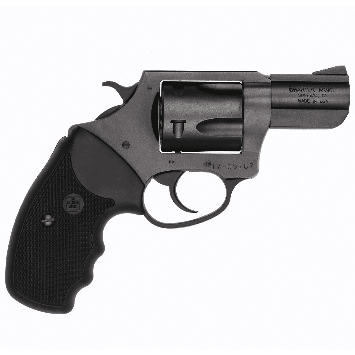 Charter Arms 13520 Mag Pug 357 Mag 5rd 2.20" Overall Black Stainless Steel with Black Rubber Grip Charter Arms 13520 Mag Pug 357 Mag 5rd 2.20" Overall Black Stainless Steel with Black Rubber Grip