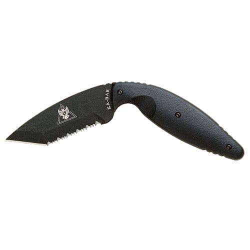 Ka-Bar 1485 TDI Law Enforcement 3.69" Fixed Tanto Part Serrated Japanese AUS-8A SS Blade Zytel Black Handle Ka-Bar 1485 TDI Law Enforcement 3.69" Fixed Tanto Part Serrated Japanese AUS-8A SS Blade Zytel Black Handle