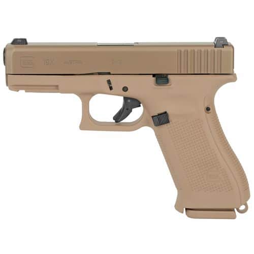 Glock G19x Compact Crossover 9mm Pistol Coyote 10 Round Magazines Glock G19x Compact Crossover 9mm Pistol Coyote 10 Round Magazines