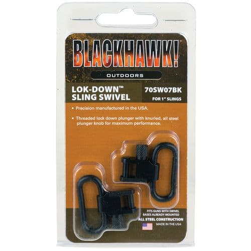 Blackhawk 70SW07BK Lok-Down Swivel Set Blued 1" Steel 2 Pc. Blackhawk 70SW07BK Lok-Down Swivel Set Blued 1" Steel 2 Pc.