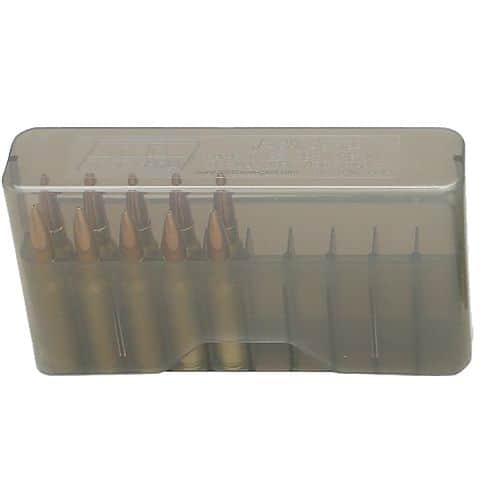 MTM Case-Gard J-20-L-41 J-20 Slip Top Multi-Caliber Rifle Clear Smoke Polypropylene 20rd MTM Case-Gard J-20-L-41 J-20 Slip Top Multi-Caliber Rifle Clear Smoke Polypropylene 20rd