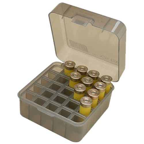 MTM Case-Gard S25D-41 Dual Gauge Shotshell Case Shotgun Clear Smoke Polypropylene 25rd MTM Case-Gard S25D-41 Dual Gauge Shotshell Case Shotgun Clear Smoke Polypropylene 25rd