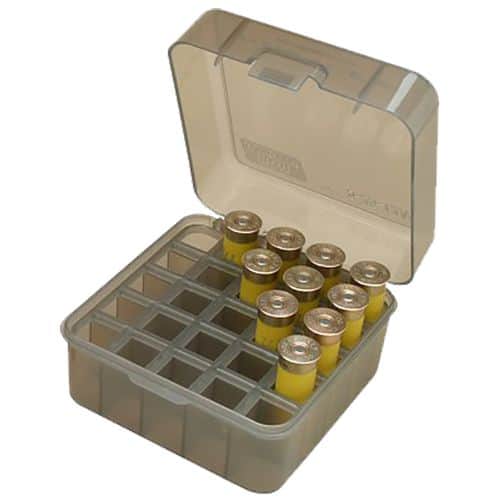 MTM Case-Gard S25D-41 Dual Gauge Shotshell Case Shotgun Clear Smoke Polypropylene 25rd MTM Case-Gard S25D-41 Dual Gauge Shotshell Case Shotgun Clear Smoke Polypropylene 25rd