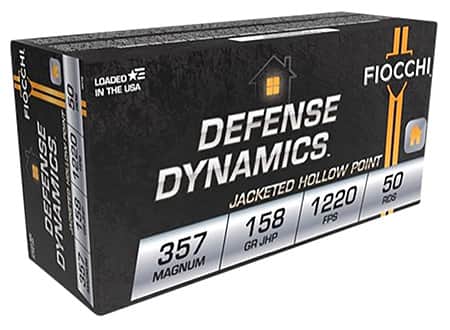 Fiocchi 357B Defense Dynamics 357Mag 158gr Jacketed Hollow Point 50 Per Box Fiocchi 357B Defense Dynamics 357Mag 158gr Jacketed Hollow Point 50 Per Box