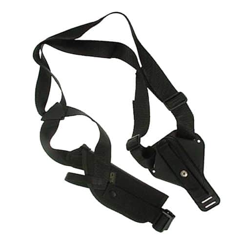 Uncle Mike's 85041 Sidekick Vertical Shoulder 7-8.5" Barrel Med/Lg DA Revolver Nylon Black Uncle Mike's 85041 Sidekick Vertical Shoulder 7-8.5" Barrel Med/Lg DA Revolver Nylon Black