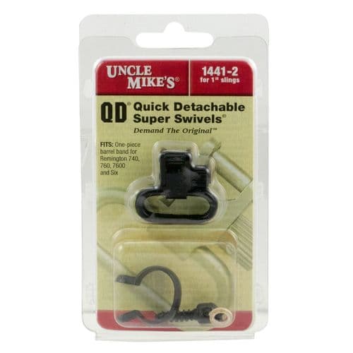Uncle Mike's 14412 Super Swivel Black 1" Quick Detach Rifle Pump Remington 7600/760 (1969-Present) Steel Uncle Mike's 14412 Super Swivel Black 1" Quick Detach Rifle Pump Remington 7600/760 (1969-Present) Steel
