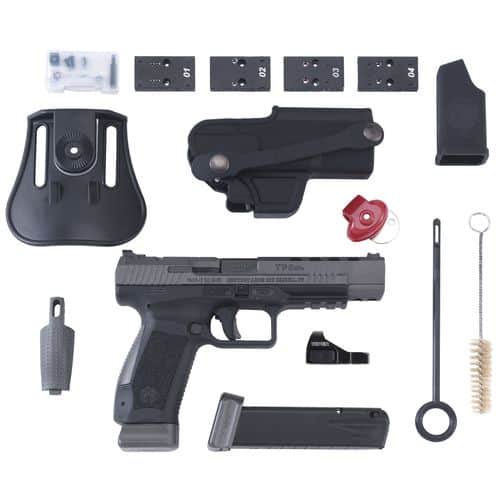 Canik HG3774GVN TP9SFx 9mm Luger 5.20" 20+1 Black Tungsten Gray Cerakote Steel Slide Black Interchangeable Backstrap Grip Vortex Viper Red Dot Canik HG3774GVN TP9SFx 9mm Luger 5.20" 20+1 Black Tungsten Gray Cerakote Steel Slide Black Interchangeable Backstrap Grip Vortex Viper Red Dot
