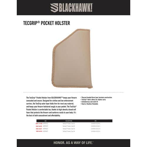 Blackhawk 40TP04CT TecGrip Pocket Most 3.5" Sub-Compact 9/40 Autos Laminate Coyote Blackhawk 40TP04CT TecGrip Pocket Most 3.5" Sub-Compact 9/40 Autos Laminate Coyote