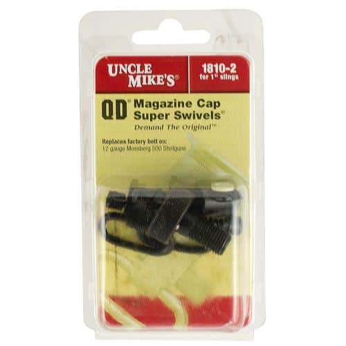 Uncle Mike's 18102 Super Swivel Magazine Cap Black 1" Shotgun Mossberg 500 12 Gauge Steel Uncle Mike's 18102 Super Swivel Magazine Cap Black 1" Shotgun Mossberg 500 12 Gauge Steel