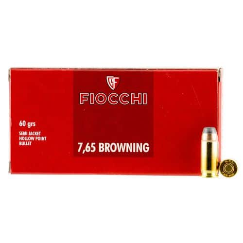 Fiocchi 32SJHP Shooting 32 Automatic Colt Pistol (ACP) 60 GR Semi-Jacketed Hollow Point 50 Bx/ 20 Cs Fiocchi 32SJHP Shooting 32 Automatic Colt Pistol (ACP) 60 GR Semi-Jacketed Hollow Point 50 Bx/ 20 Cs