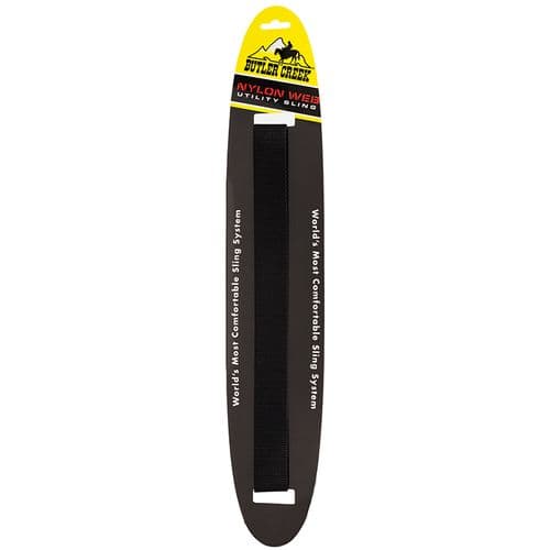 Butler Creek 26703 Utility Sling 1.25" W x 48" L Black Nylon Webbing for Rifle/Shotgun Butler Creek 26703 Utility Sling 1.25" W x 48" L Black Nylon Webbing for Rifle/Shotgun