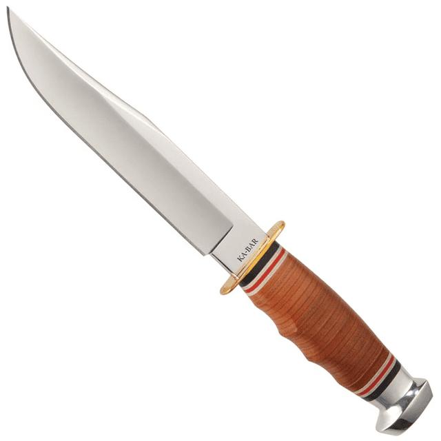 Ka-Bar 1236 Bowie 6.94" Fixed Clip Point Plain Polished 4116 SS Blade Knife Ka-Bar 1236 Bowie 6.94" Fixed Clip Point Plain Polished 4116 SS Blade Knife