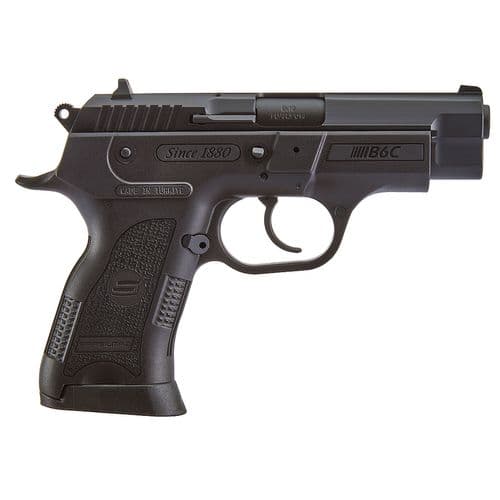 Sar USA B6C9BL B6C Compact 9mm Luger 3.80" 13+1 (2) Black Polymer Frame Black Oxide Steel Slide Black Polymer Grip Sar USA B6C9BL B6C Compact 9mm Luger 3.80" 13+1 (2) Black Polymer Frame Black Oxide Steel Slide Black Polymer Grip