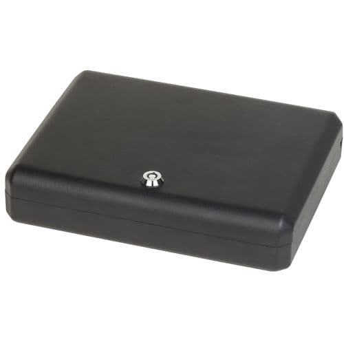 Bulldog BD1128 Pesonal Vault Large Key Entry Black Steel Holds 1 Handgun 11" H x 8.50" W x 2.25" D Bulldog BD1128 Pesonal Vault Large Key Entry Black Steel Holds 1 Handgun 11" H x 8.50" W x 2.25" D