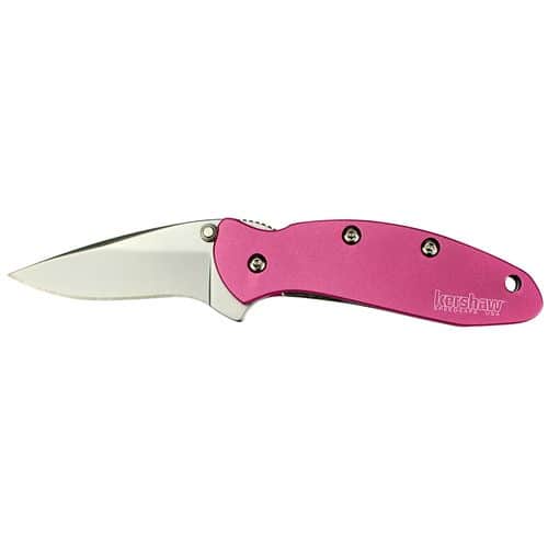 Kershaw 1600PINK Chive 1.90" Drop Point Plain Bead Blasted 420HC Steel Pink Anodized Aluminum Handle Folding Kershaw 1600PINK Chive 1.90" Drop Point Plain Bead Blasted 420HC Steel Pink Anodized Aluminum Handle Folding