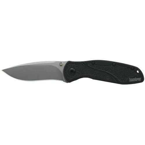 Kershaw 1670S30V Blur 3.40" Drop Point Plain Powdered Stonewashed S30V SS Black Anodized Aluminum Handle Folding Kershaw 1670S30V Blur 3.40" Drop Point Plain Powdered Stonewashed S30V SS Black Anodized Aluminum Handle Folding