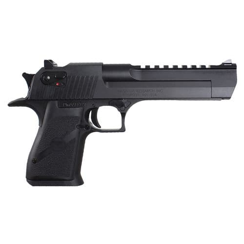Magnum Research DE50 Desert Eagle Mark XIX 50 AE 6" 7+1 Black Carbon Steel Frame & Slide Black Rubber Grip Magnum Research DE50 Desert Eagle Mark XIX 50 AE 6" 7+1 Black Carbon Steel Frame & Slide Black Rubber Grip