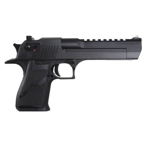 Magnum Research DE50 Desert Eagle Mark XIX 50 AE 6" 7+1 Black Carbon Steel Frame & Slide Black Rubber Grip Magnum Research DE50 Desert Eagle Mark XIX 50 AE 6" 7+1 Black Carbon Steel Frame & Slide Black Rubber Grip
