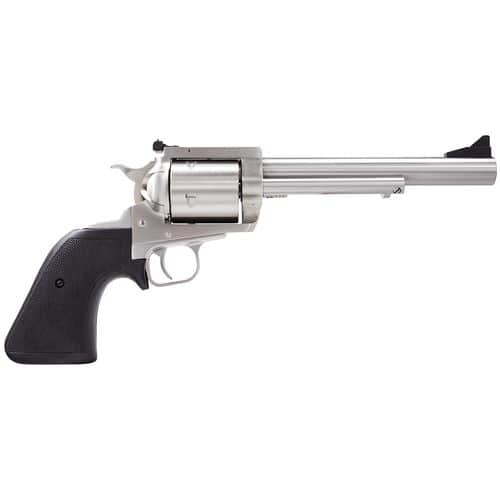 Magnum Research BFR454C6 BFR Short Cylinder SAO 454 Casull 5rd 6.50" Overall Stainless Steel with Black Rubber Grip Magnum Research BFR454C6 BFR Short Cylinder SAO 454 Casull 5rd 6.50" Overall Stainless Steel with Black Rubber Grip